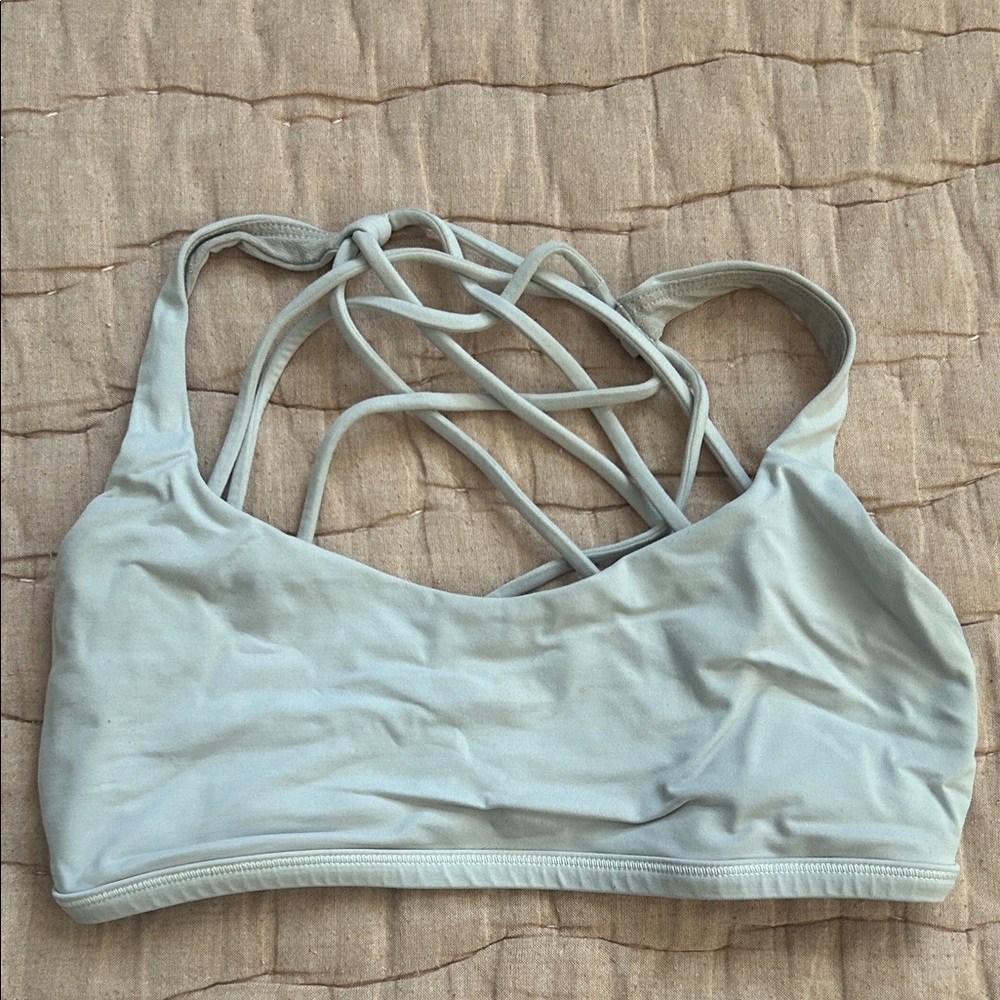 Women's Strappy Light Blue Bralette